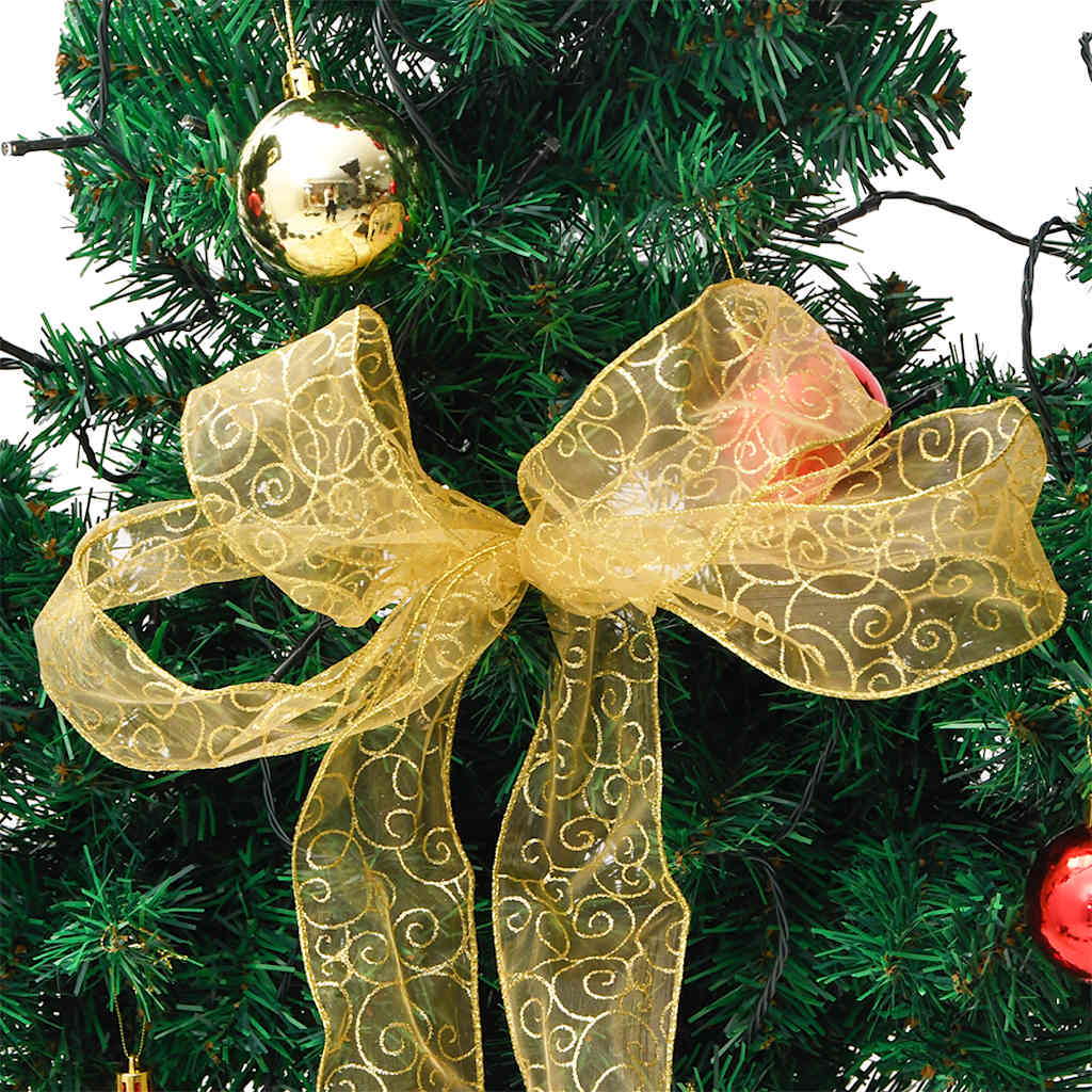 vidaXL Christmas Cactus with Stand and LED Green 150 cm PVC