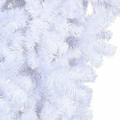 vidaXL Upside-down Artificial Christmas Tree PVC, steel White