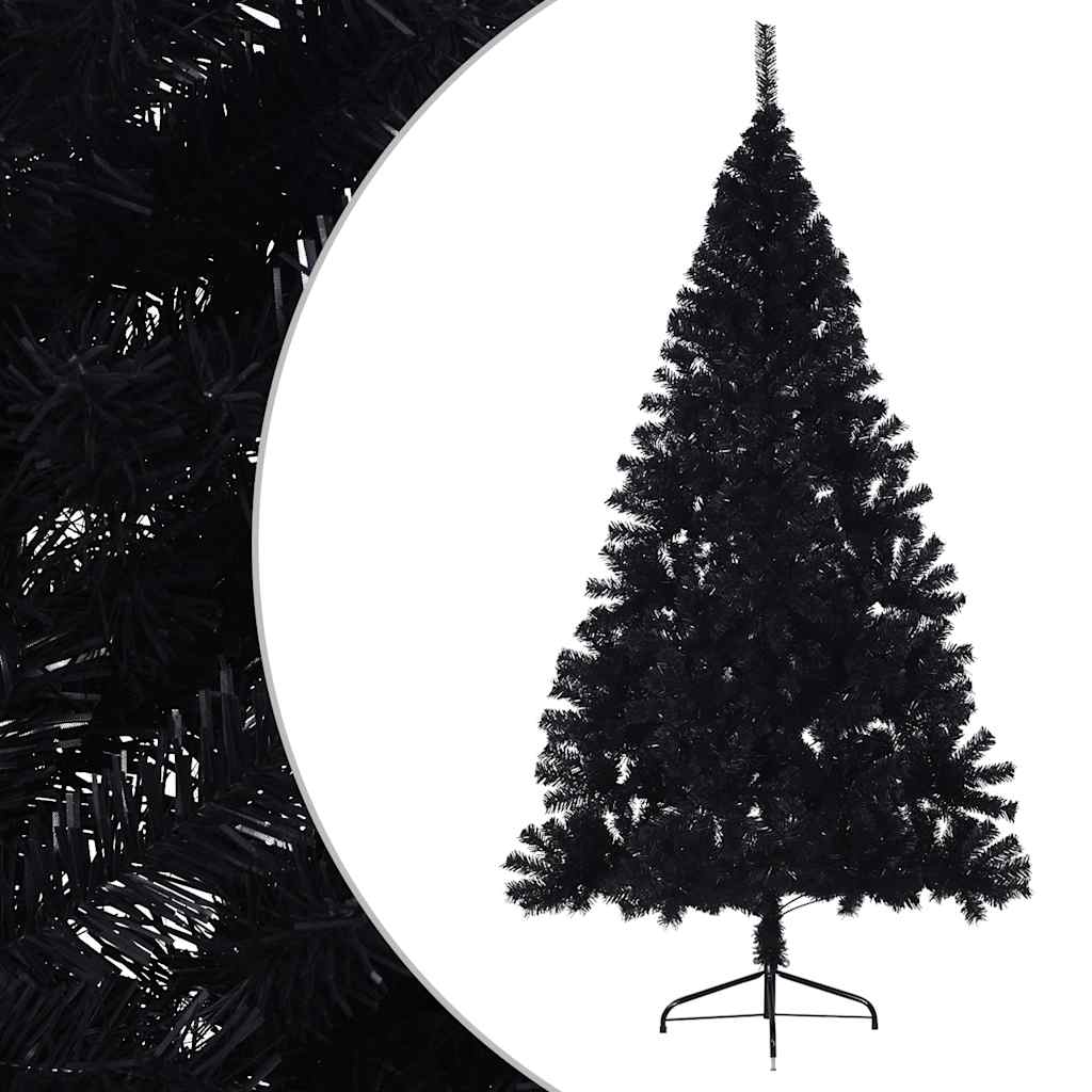 vidaXL Christmas Tree | Black | PVC | Large | Christmas Tree | Crescent