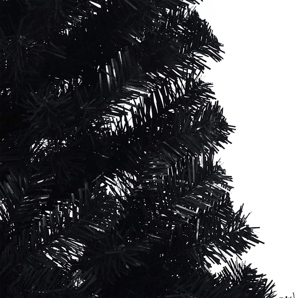vidaXL Christmas Tree | Black | PVC | Large | Christmas Tree | Crescent