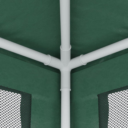 vidaXL Party Tent with 4 Mesh Sidewalls Green 2x2 m HDPE