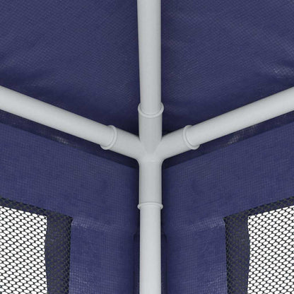 vidaXL Party Tent with 4 Mesh Sidewalls Blue 2,5x2,5 m HDPE