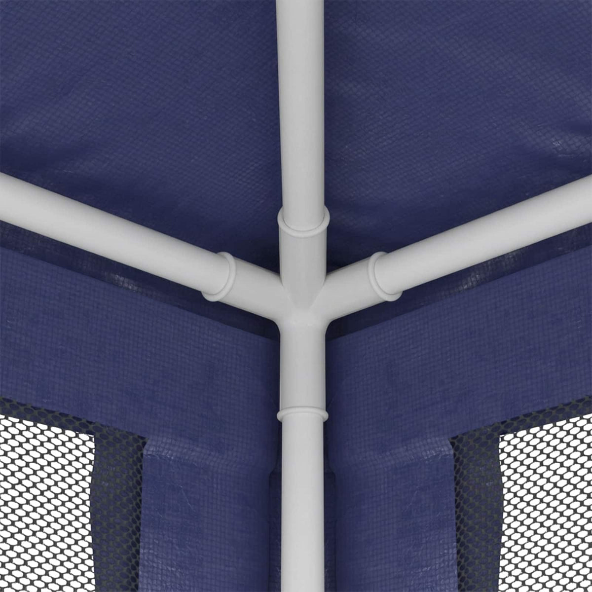 vidaXL Party Tent with 4 Mesh Sidewalls Blue 3x4 m HDPE