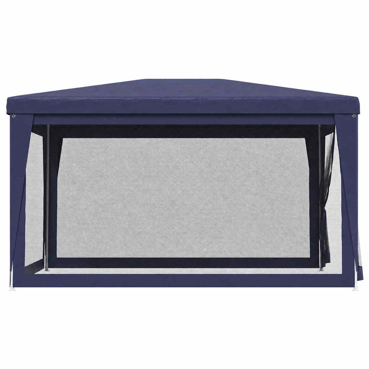 vidaXL Party Tent with 4 Mesh Sidewalls Blue 3x4 m HDPE