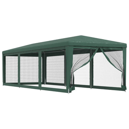 vidaXL Party Tent | Green | High-density polyethylene (HDPE) | 3x9 m