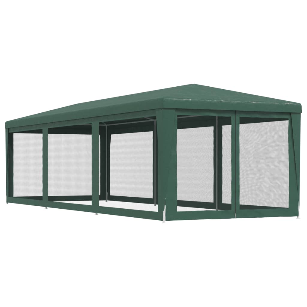 vidaXL Party Tent | Green | High-density polyethylene (HDPE) | 3x9 m