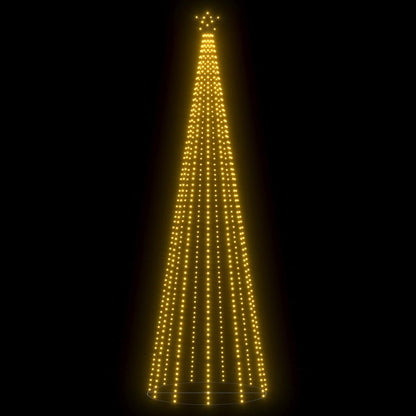 vidaXL Christmas Cone Tree Warm White 732 LEDs 160x500 cm