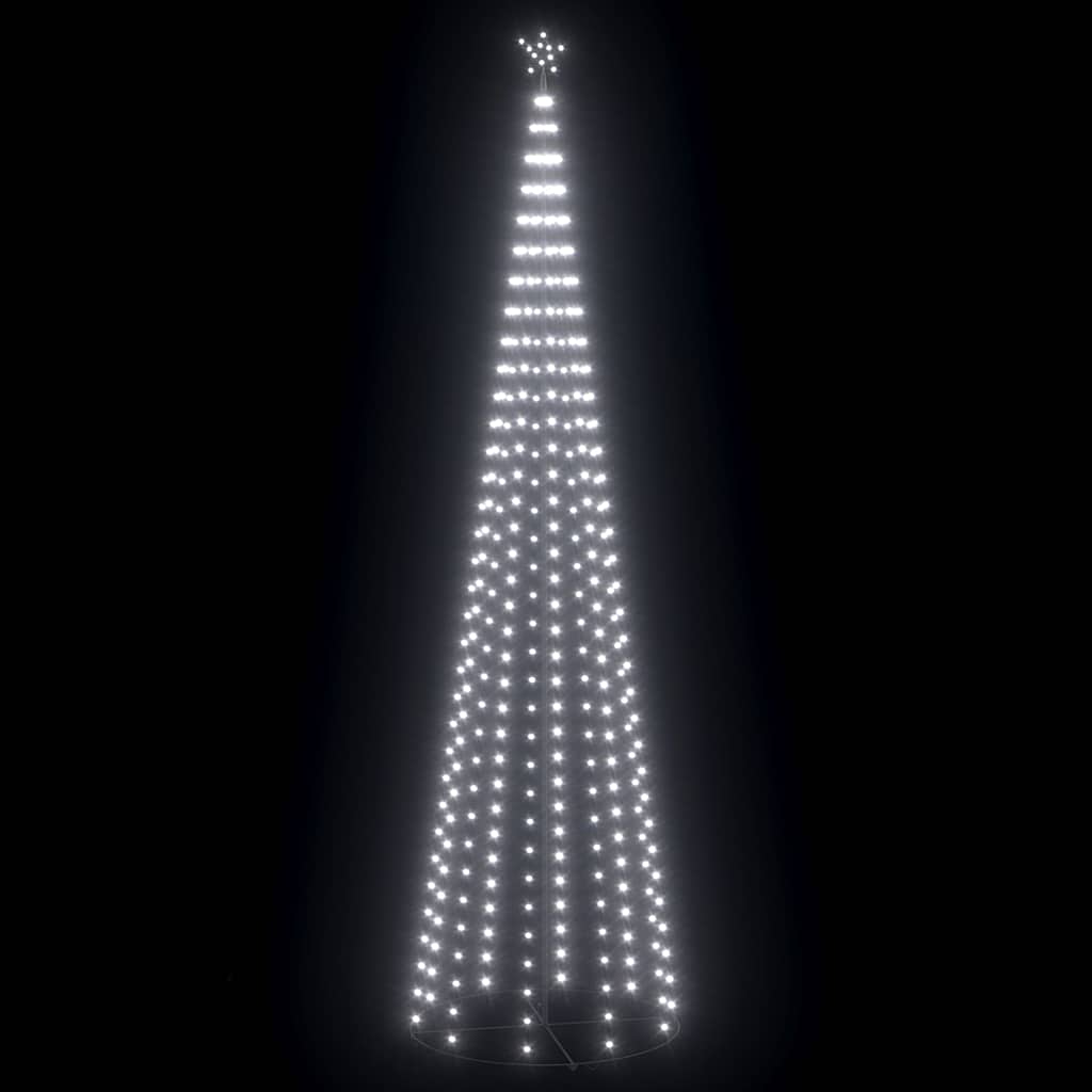 vidaXL Christmas Cone Tree Cold White 732 LEDs 160x500 cm