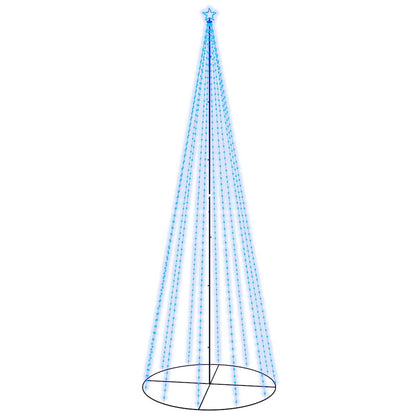 vidaXL Christmas Cone Tree Blue 732 LEDs 160x500 cm