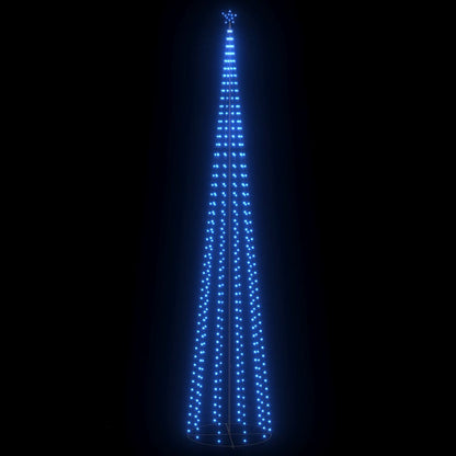 vidaXL Christmas Cone Tree Blue 732 LEDs 160x500 cm