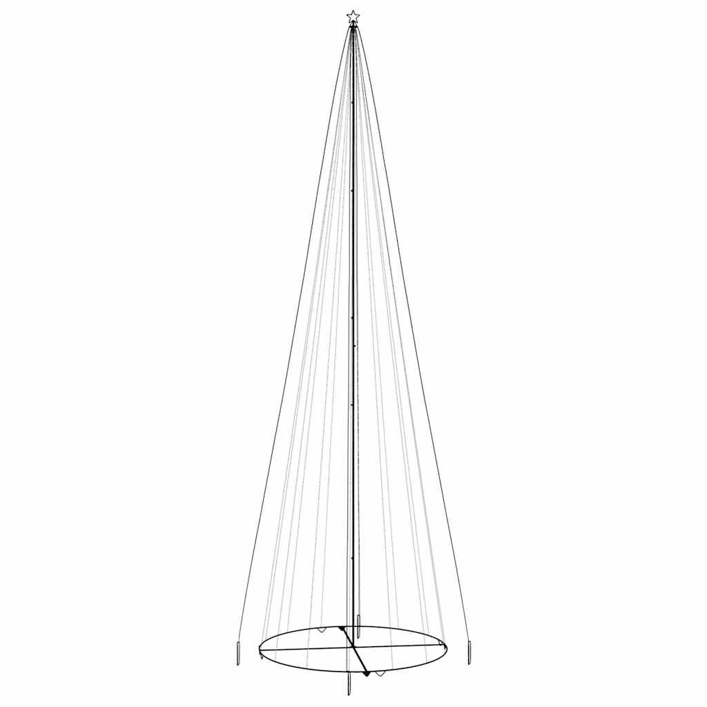 vidaXL Christmas Cone Tree Warm White 1134 LEDs 230x800 cm