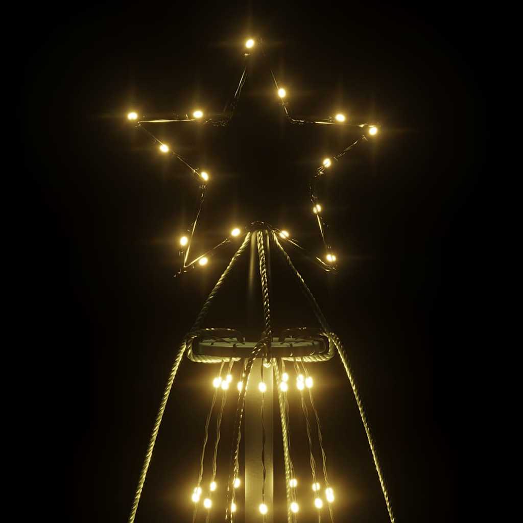 vidaXL Christmas Cone Tree Warm White 1134 LEDs 230x800 cm