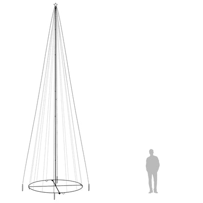 vidaXL Christmas Cone Tree Warm White 1134 LEDs 230x800 cm
