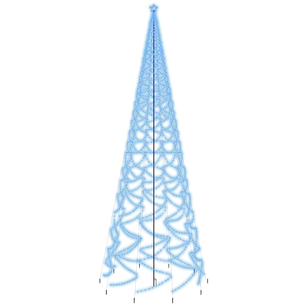 vidaXL Christmas Tree with Spike Blue 3000 LEDs 800 cm