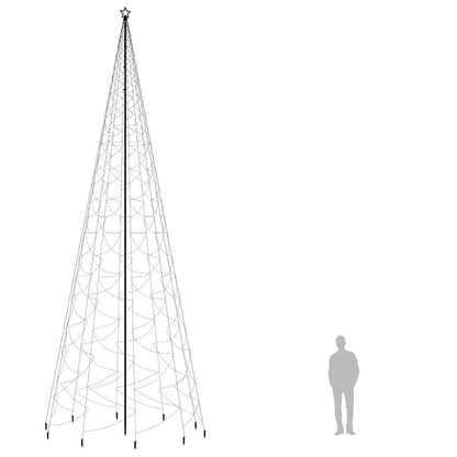 vidaXL Christmas Tree with Spike Blue 3000 LEDs 800 cm