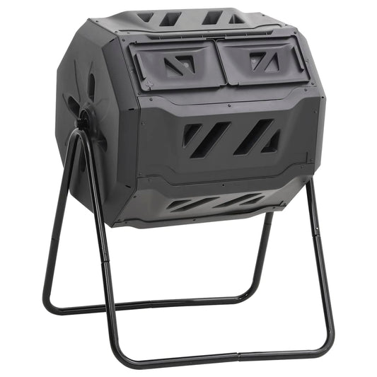 vidaXL Garden Compost Bin Black 73x64x95 cm 160 L