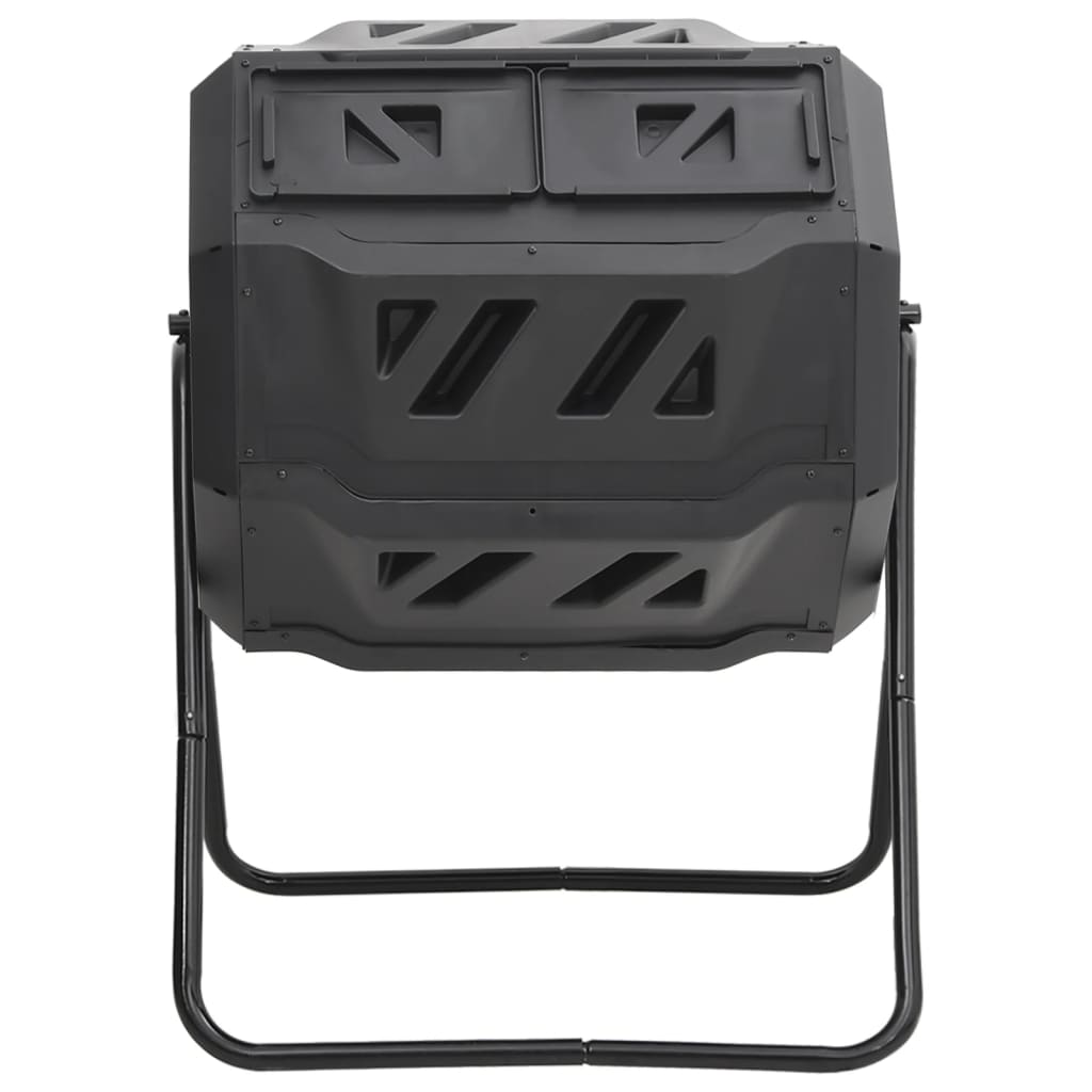 vidaXL Garden Compost Bin Black 73x64x95 cm 160 L
