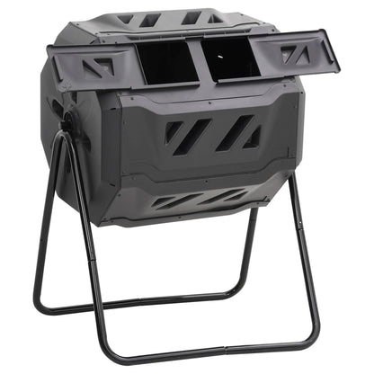 vidaXL Garden Compost Bin Black 73x64x95 cm 160 L