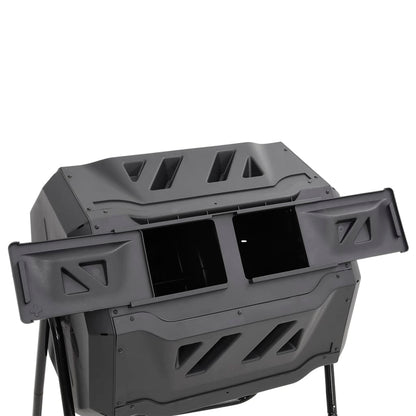 vidaXL Garden Compost Bin Black 73x64x95 cm 160 L