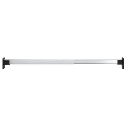 vidaXL Telescopic Wardrobe Rails 4 pcs Silver 58-100 cm
