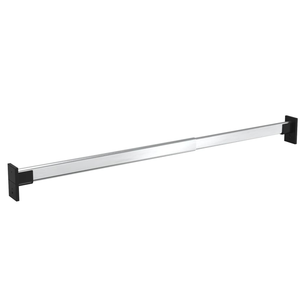 vidaXL Telescopic Wardrobe Rails 4 pcs Silver 58-100 cm