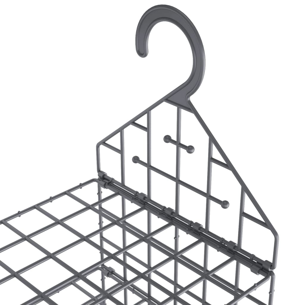 vidaXL Hanging Closet Organiser with 7 Shelves 2 pcs