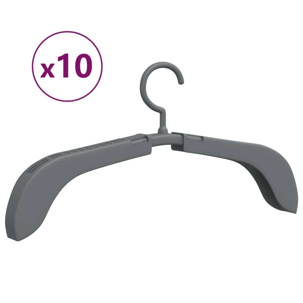vidaXL Clothes Hanger | Grey | PP (Polypropylene), PE (polyethylene)