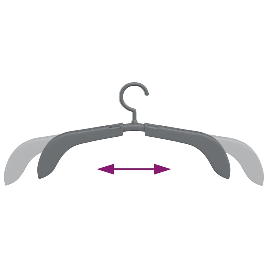 vidaXL Clothes Hanger | Grey | PP (Polypropylene), PE (polyethylene)