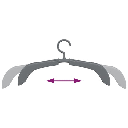 vidaXL Clothes Hanger | Grey | PP (Polypropylene), PE (polyethylene)