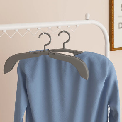 vidaXL Clothes Hanger | Grey | PP (Polypropylene), PE (polyethylene)