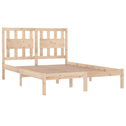 vidaXL Bed Frame without Mattress Solid Wood Small Double