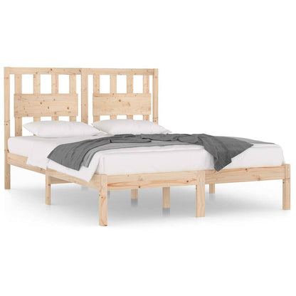 vidaXL Bed Frame without Mattress Solid Wood Double