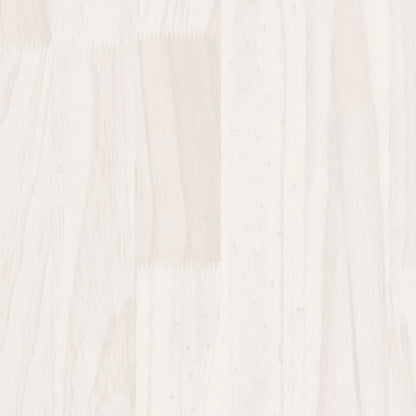 3103954 vidaXL Bed Frame without Mattress White Solid Wood 200x200 cm (810038+818591)
