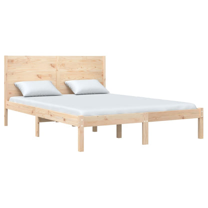 vidaXL Bed Frame without Mattress 135x190 cm Double Solid Wood