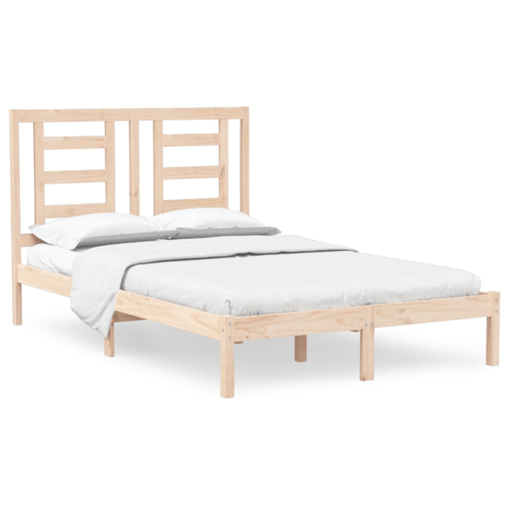 vidaXL Bed Frame without Mattress 120x190 cm Small Double Solid Wood