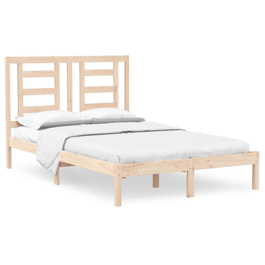vidaXL Bed Frame without Mattress 120x190 cm Small Double Solid Wood