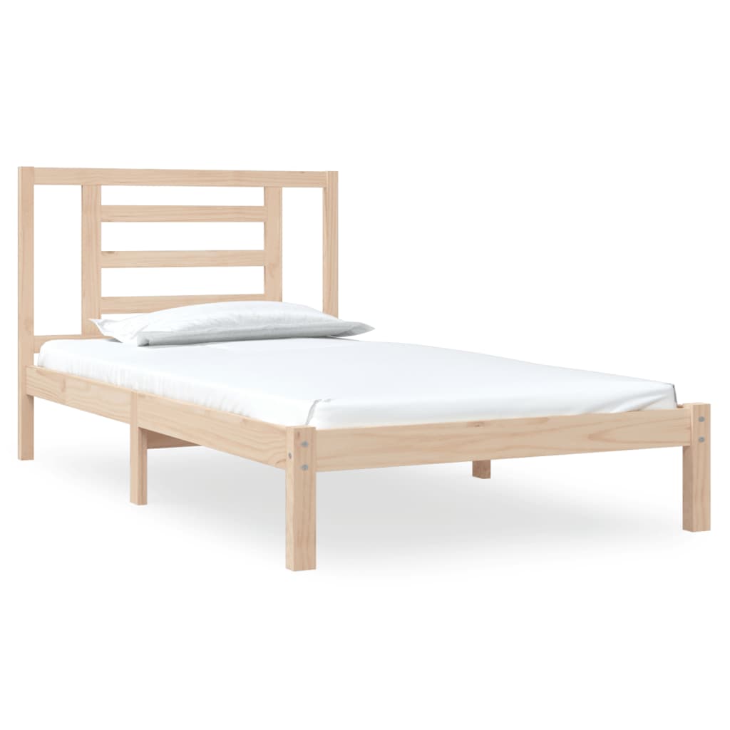 vidaXL Bed Frame without Mattress 90x200 cm Solid Wood Pine