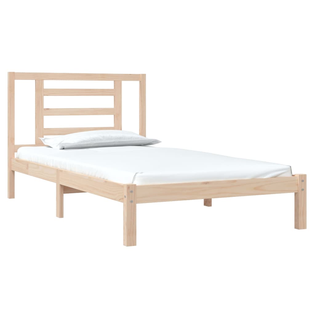 vidaXL Bed Frame without Mattress 90x200 cm Solid Wood Pine