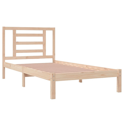 vidaXL Bed Frame without Mattress 90x200 cm Solid Wood Pine
