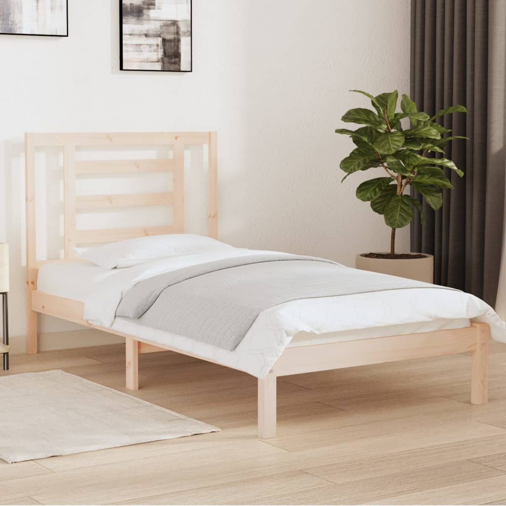vidaXL Bed Frame without Mattress 90x200 cm Solid Wood Pine