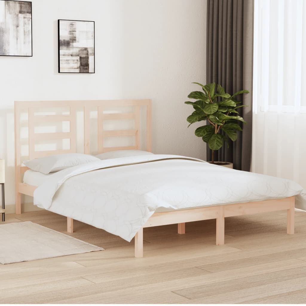 vidaXL Bed Frame without Mattress 160x200 cm Solid Wood Pine