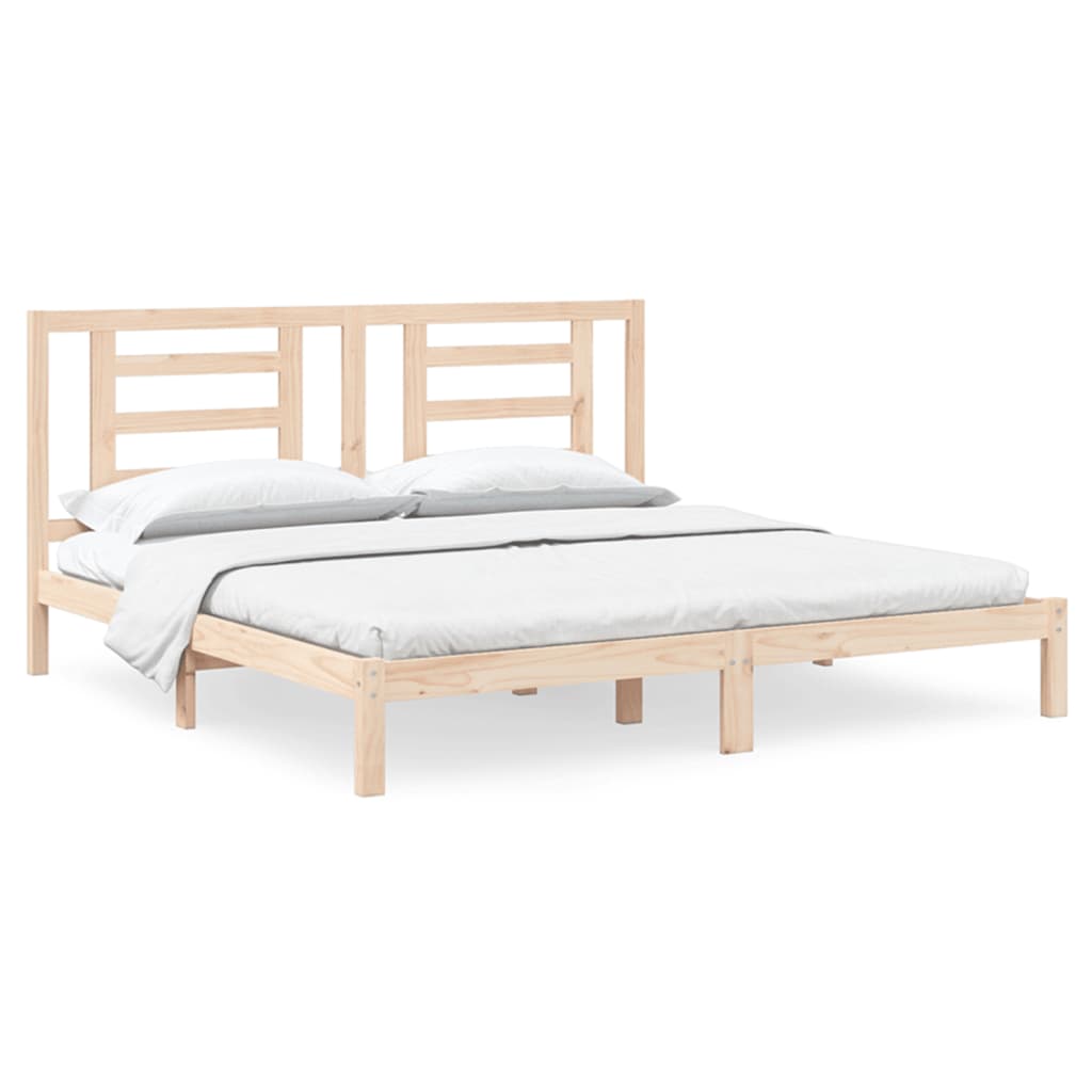 vidaXL Bed Frame without Mattress 200x200 cm Solid Wood Pine