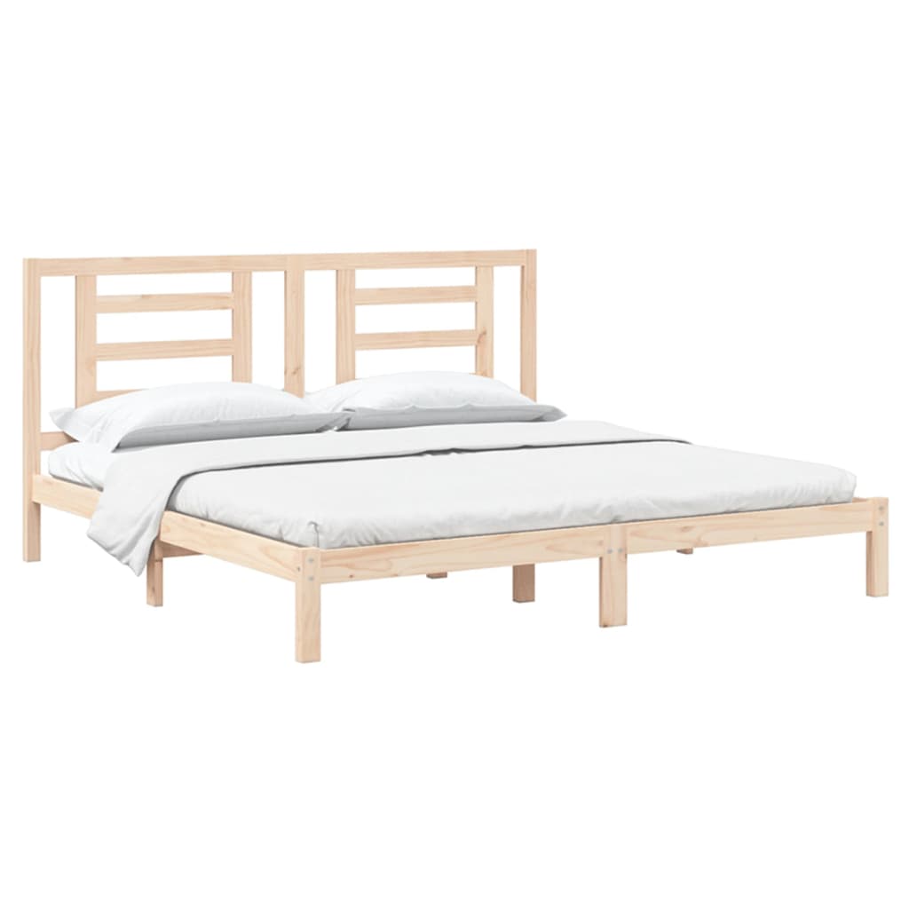 vidaXL Bed Frame without Mattress 200x200 cm Solid Wood Pine