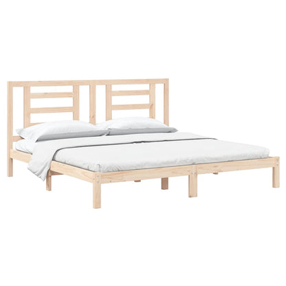 vidaXL Bed Frame without Mattress 200x200 cm Solid Wood Pine