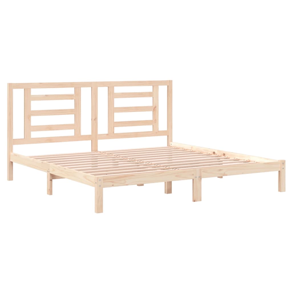 vidaXL Bed Frame without Mattress 200x200 cm Solid Wood Pine