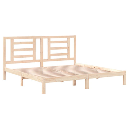 vidaXL Bed Frame without Mattress 200x200 cm Solid Wood Pine