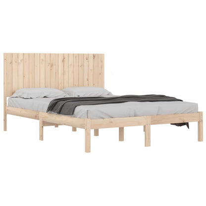 vidaXL Bed Frame | Natural wood | Solid pine wood | Super King | Bed Frame