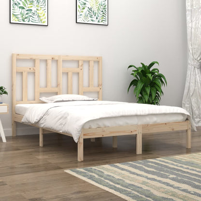 vidaXL Bed Frame without Mattress 135x190 cm Double Solid Wood