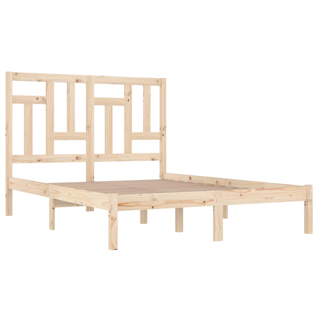 vidaXL Bed Frame without Mattress 140x200 cm Solid Wood Pine
