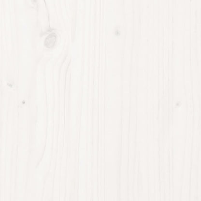 vidaXL Bed Frame | White | Solid pine wood | 140x200 cm | Durable | Bed Frame
